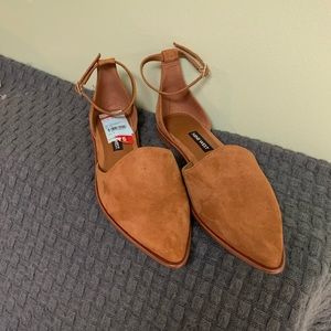 Brown Suede Nine West Flats